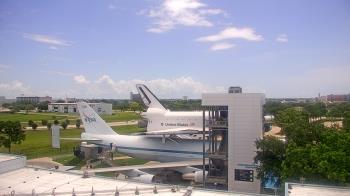 Weather camera view of Space Center Houston.