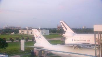 Weather camera view of Space Center Houston.