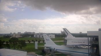 Weather camera view of Space Center Houston.