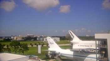 Weather camera view of Space Center Houston.