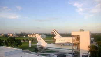 Weather camera view of Space Center Houston.