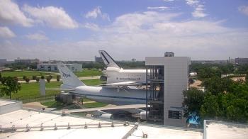 Weather camera view of Space Center Houston.