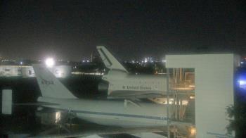 Weather camera view of Space Center Houston.