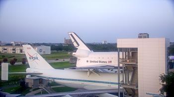 Weather camera view of Space Center Houston.