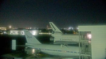 Weather camera view of Space Center Houston.