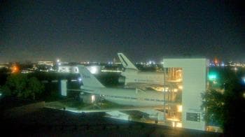 Weather camera view of Space Center Houston.