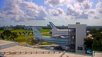 Weather camera view of Space Center Houston.