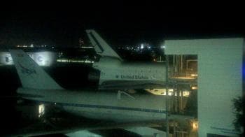Weather camera view of Space Center Houston.