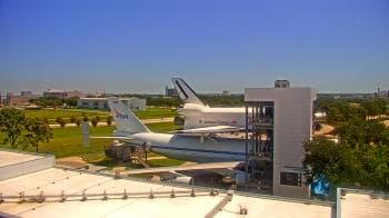 Weather camera view of Space Center Houston.