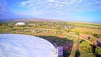 Weather camera view of Round Valley HS 7100 ft elev.