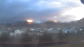 Weather camera view of Blue Peak HS.