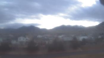 Weather camera view of Blue Peak HS.