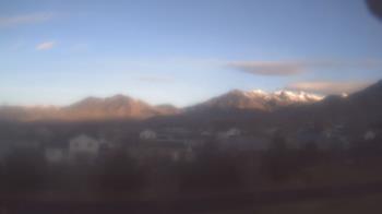 Weather camera view of Blue Peak HS.