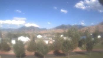 Weather camera view of Blue Peak HS.