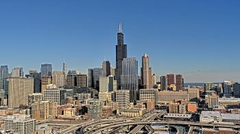 Weather camera view of UIC - University of Illinois Chicago.