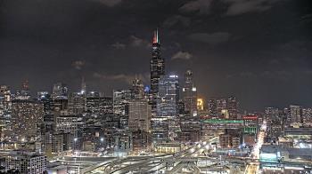 Weather camera view of UIC - University of Illinois Chicago.