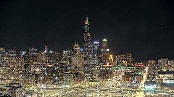 Weather camera view of UIC - University of Illinois Chicago.