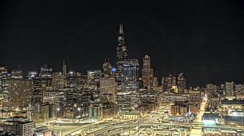 Weather camera view of UIC - University of Illinois Chicago.