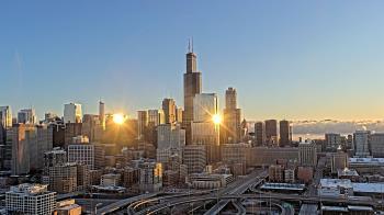 Weather camera view of UIC - University of Illinois Chicago.