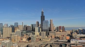 Weather camera view of UIC - University of Illinois Chicago.