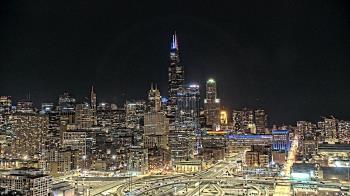 Weather camera view of UIC - University of Illinois Chicago.