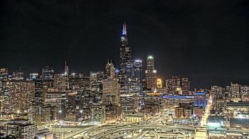 Weather camera view of UIC - University of Illinois Chicago.