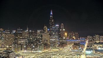 Weather camera view of UIC - University of Illinois Chicago.