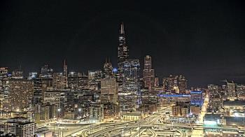 Weather camera view of UIC - University of Illinois Chicago.