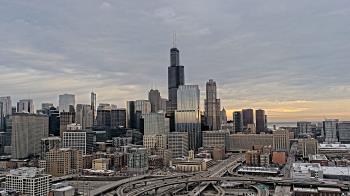 Weather camera view of UIC - University of Illinois Chicago.