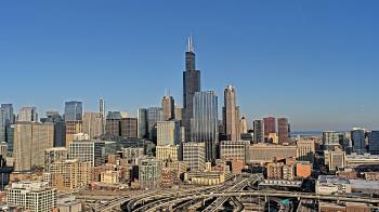 Weather camera view of UIC - University of Illinois Chicago.