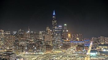 Weather camera view of UIC - University of Illinois Chicago.