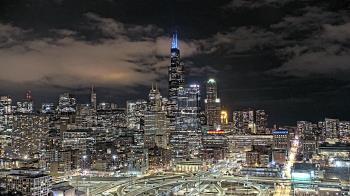 Weather camera view of UIC - University of Illinois Chicago.