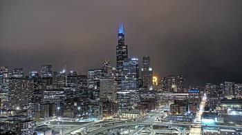 Weather camera view of UIC - University of Illinois Chicago.