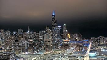Weather camera view of UIC - University of Illinois Chicago.