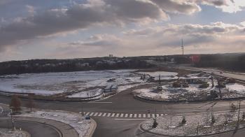 Weather camera view of Waxpool Elementary School.