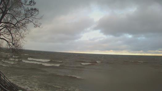 Weather camera view of Forest Lawn Beach.