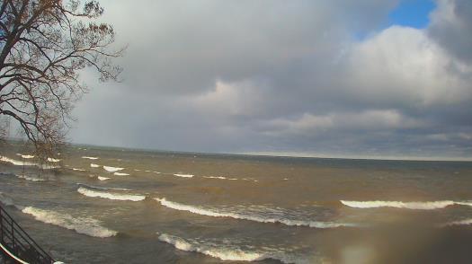 Weather camera view of Forest Lawn Beach.