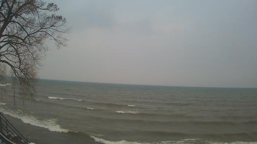 Weather camera view of Forest Lawn Beach.