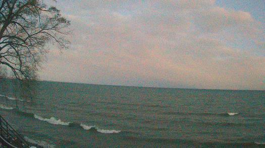 Weather camera view of Forest Lawn Beach.