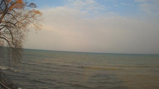 Weather camera view of Forest Lawn Beach.