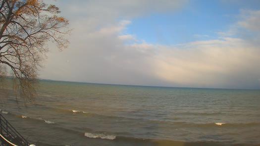 Weather camera view of Forest Lawn Beach.