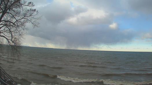 Weather camera view of Forest Lawn Beach.