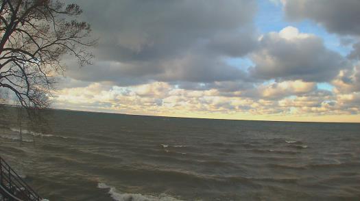 Weather camera view of Forest Lawn Beach.