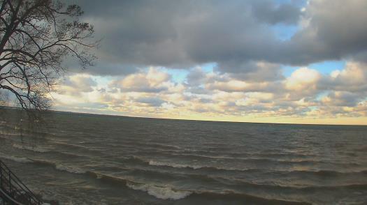 Weather camera view of Forest Lawn Beach.