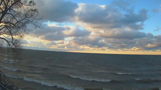 Weather camera view of Forest Lawn Beach.