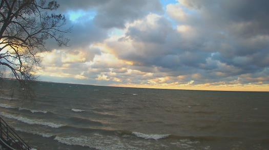 Weather camera view of Forest Lawn Beach.