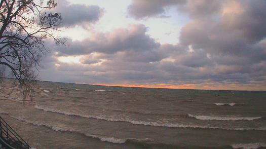 Weather camera view of Forest Lawn Beach.