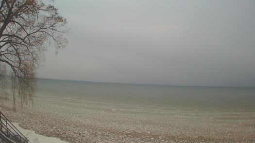 Weather camera view of Forest Lawn Beach.