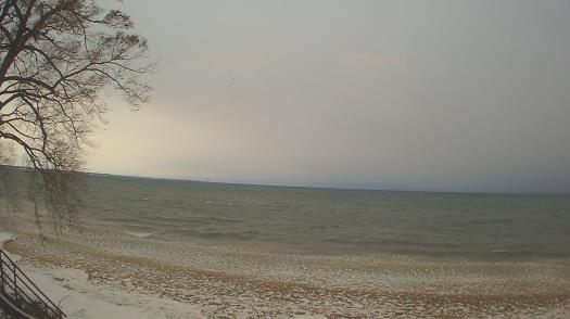 Weather camera view of Forest Lawn Beach.