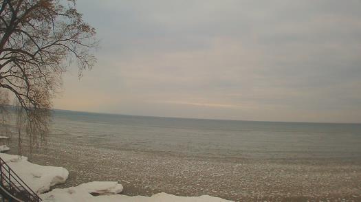 Weather camera view of Forest Lawn Beach.